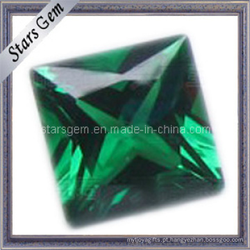 Preço Baixo Praça Verde Gemstone Solto Spino Nano Spinel Sintético